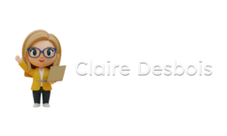 claire desbois logo 1 transparent long white gradient 1